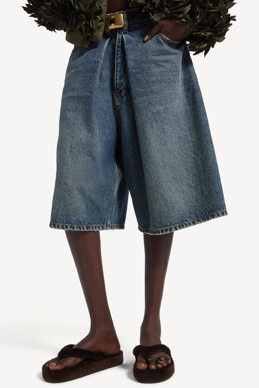 Twyla Folded Denim Shorts