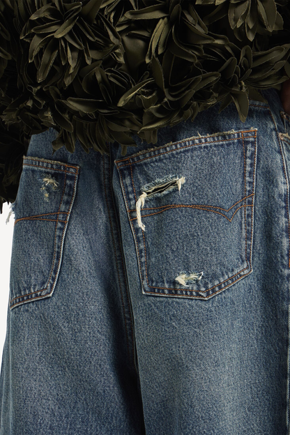 Twyla Folded Denim Shorts