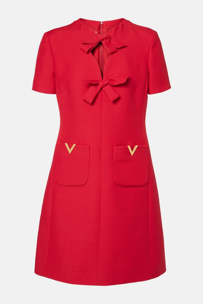 Tynan Bow-detail Mini Dress