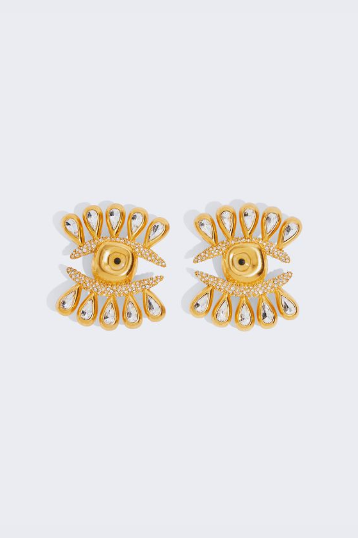 Ulises Rhinestone Eyelash Earrings