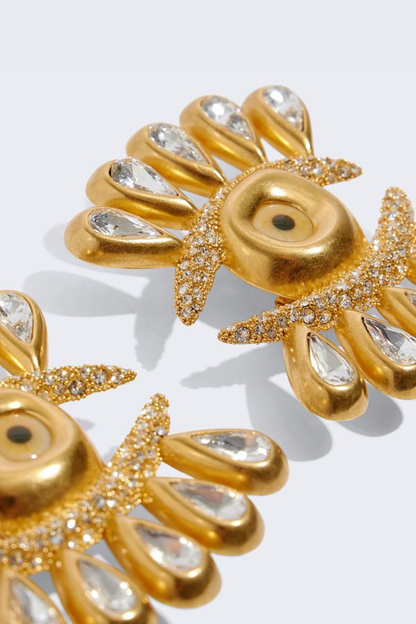 Ulises Rhinestone Eyelash Earrings