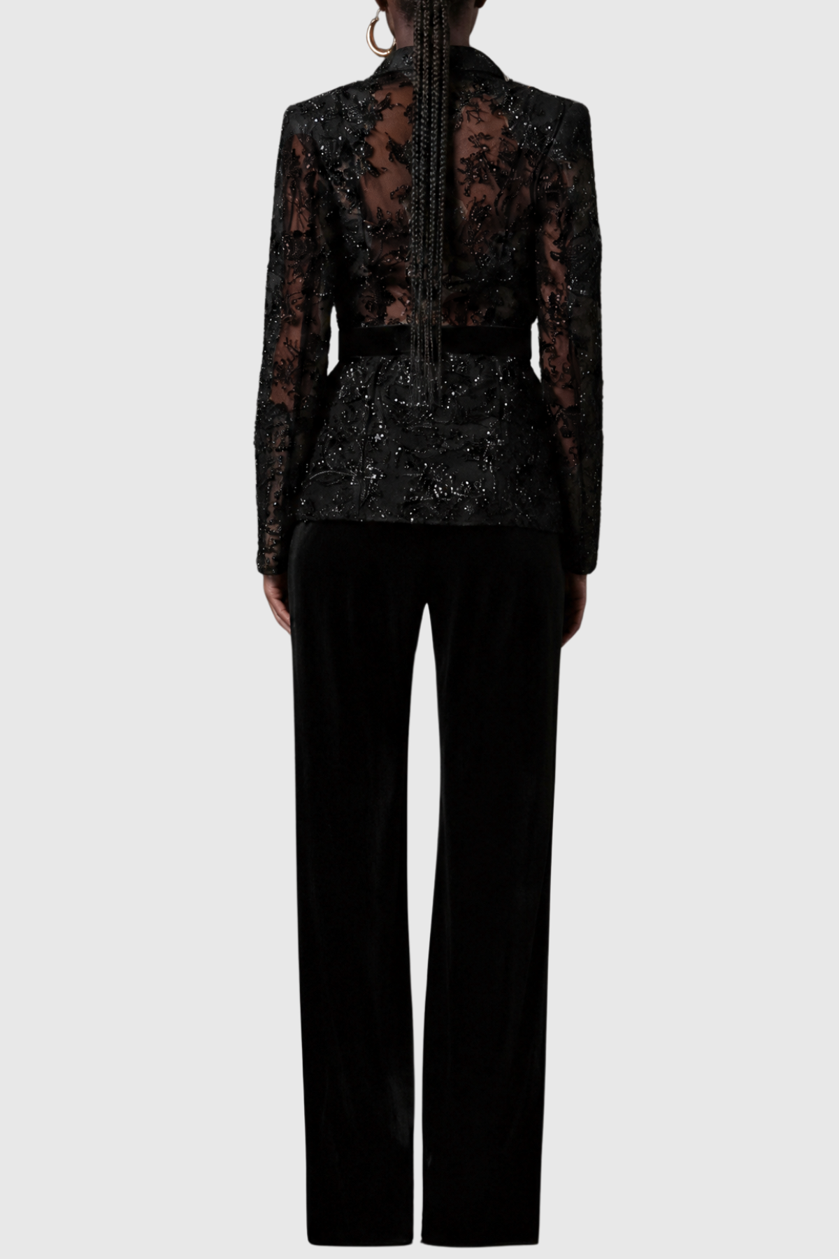 Valencia Floral Embroidered Blazer & Trousers Set