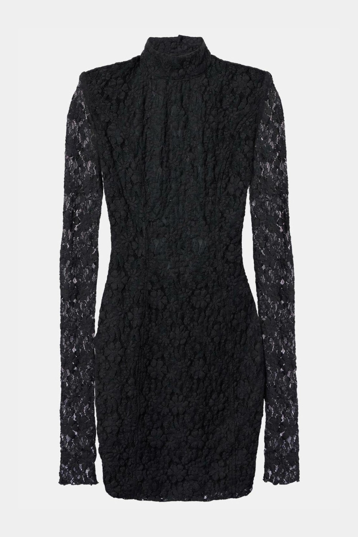 Vandya Lace Up Backless Mini Dress - Black