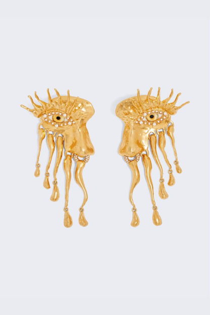 Vavel Face Pendant Earrings