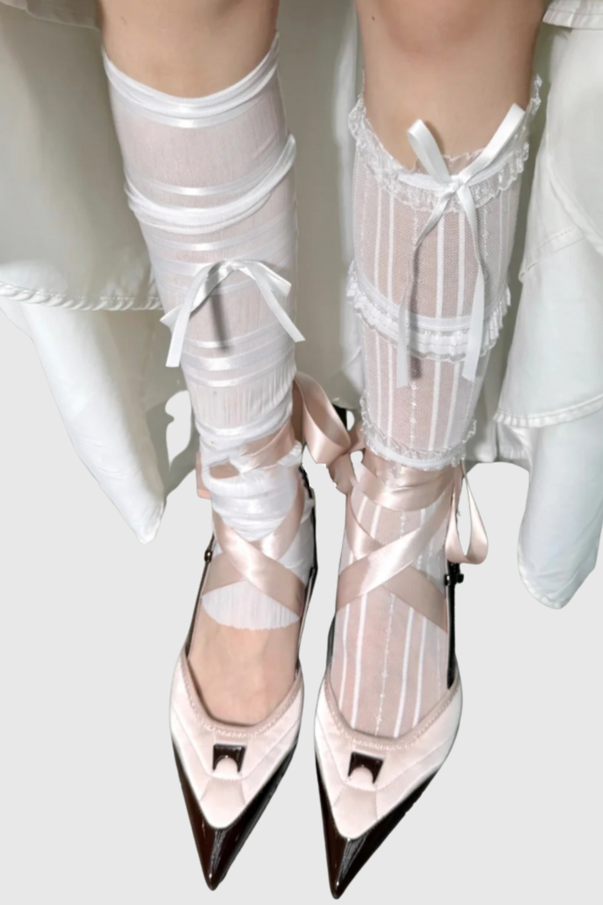 Vawson Slingbacks Lace-up Pumps - Pink