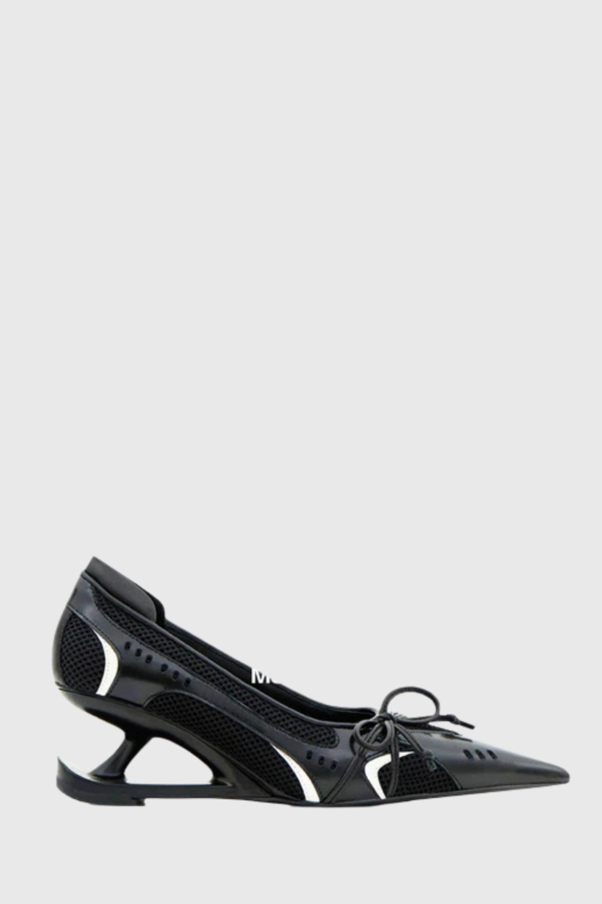 Vawson Splicing Bow Sneaker Pumps - Black