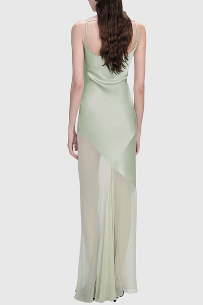 Venico Silk Tulle Maxi Dress