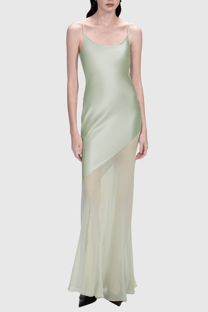 Venico Silk Tulle Maxi Dress
