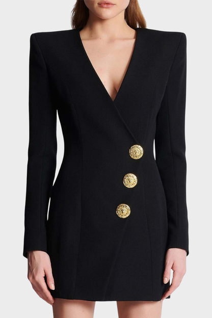 Vinoka Buttoned Mini Blazer Dress