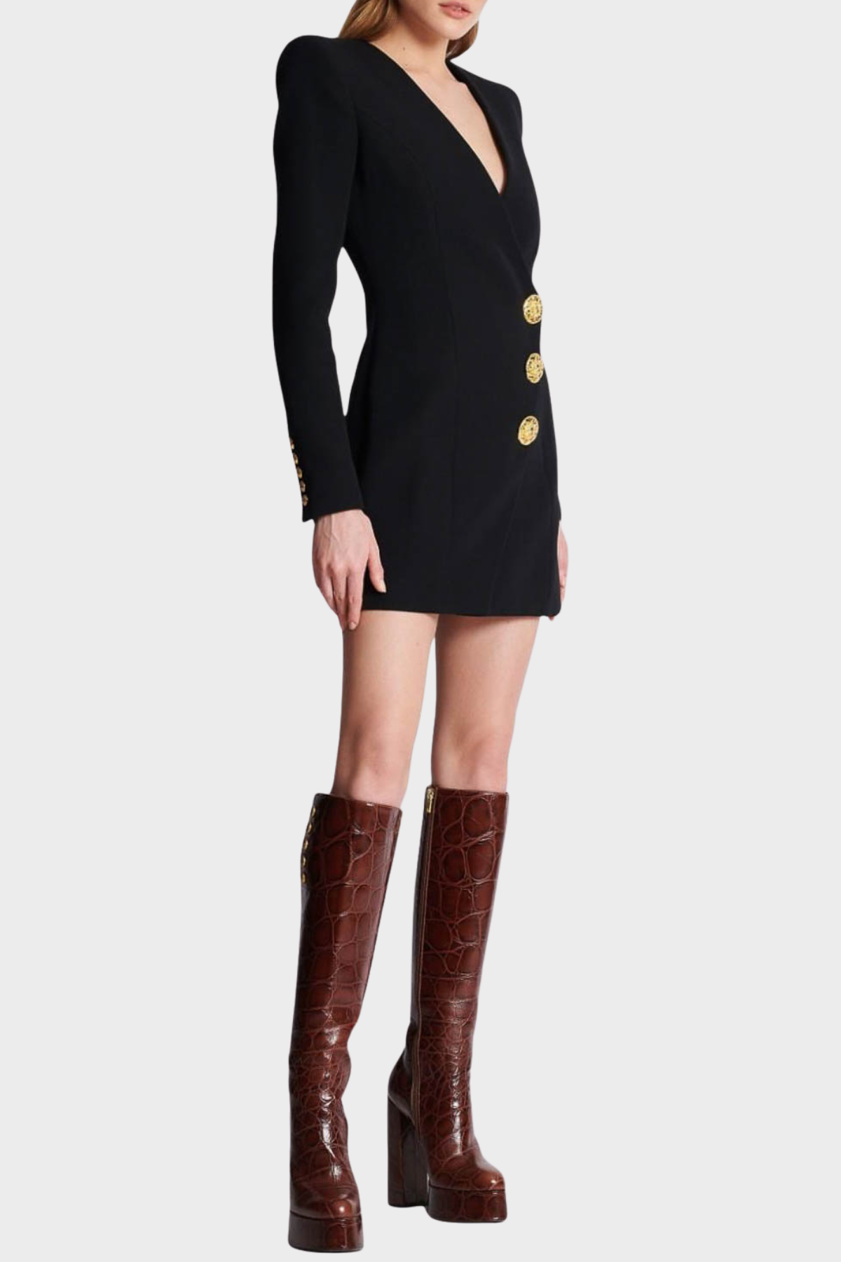 Vinoka Buttoned Mini Blazer Dress