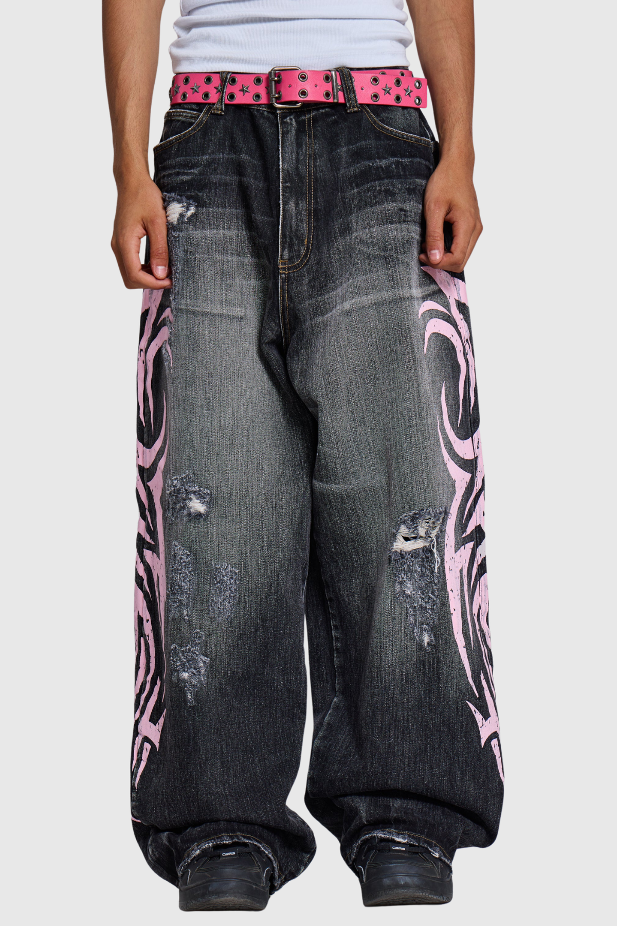 Violaine Blade Print Colossus Jeans - Black