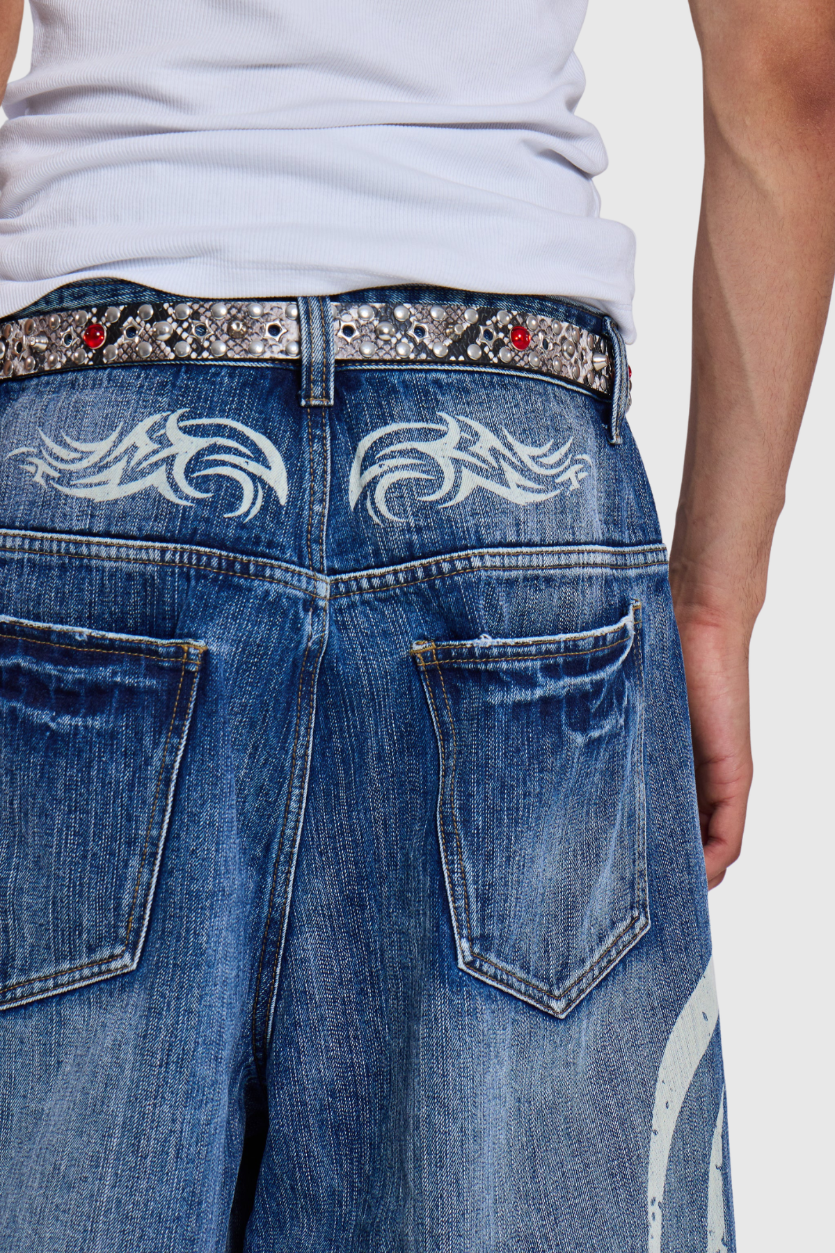 Violaine Blade Print Colossus Jeans - Blue