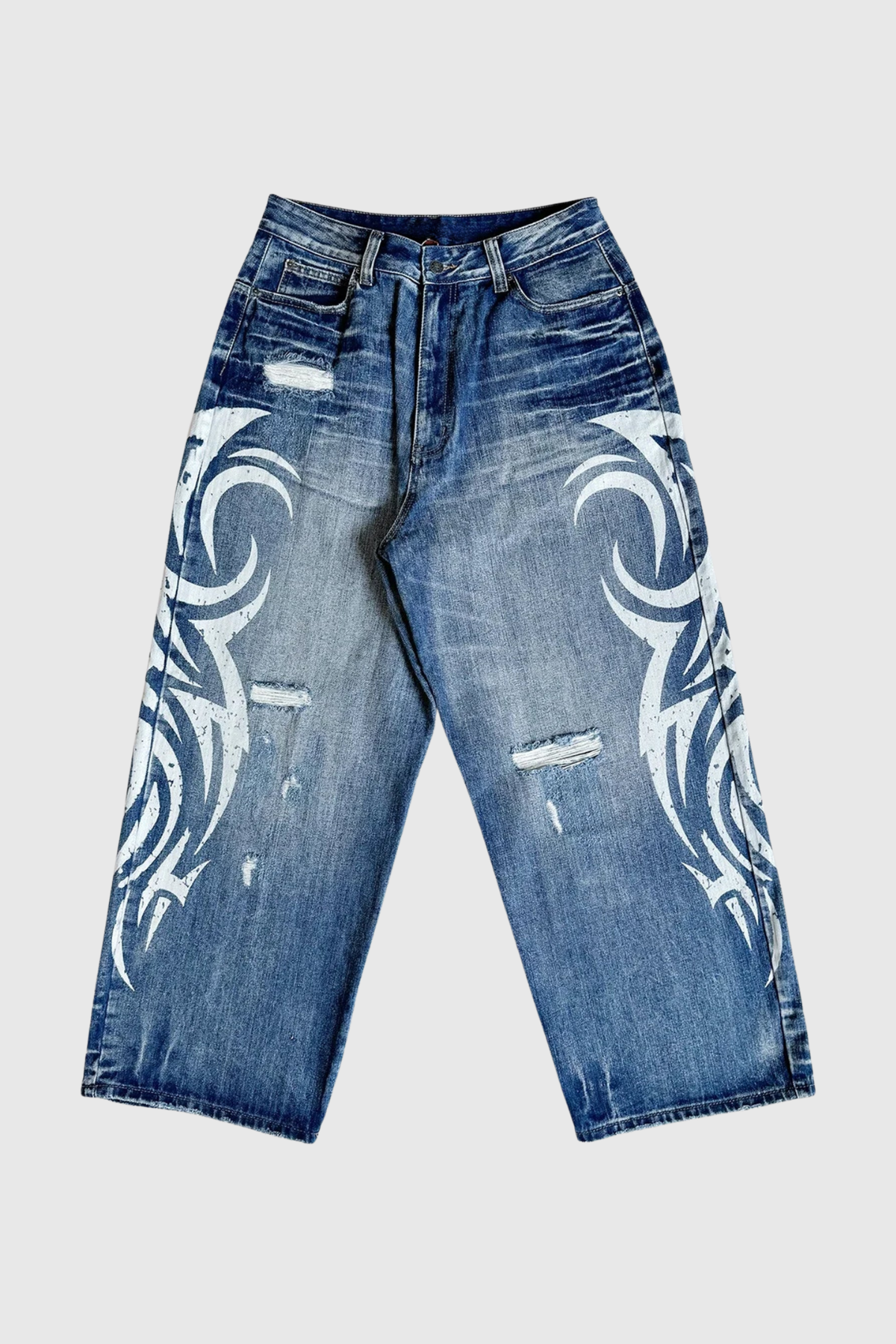 Violaine Blade Print Colossus Jeans - Blue