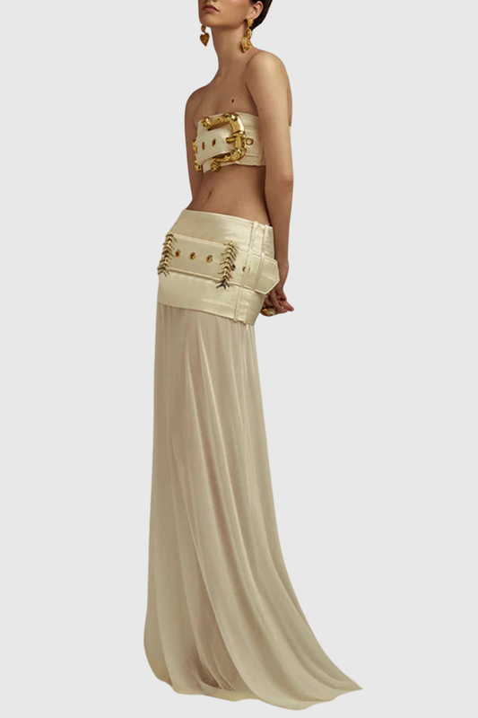 Vivara Belted Maxi Skirt