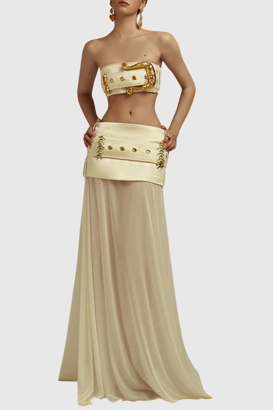 Vivara Belted Maxi Skirt