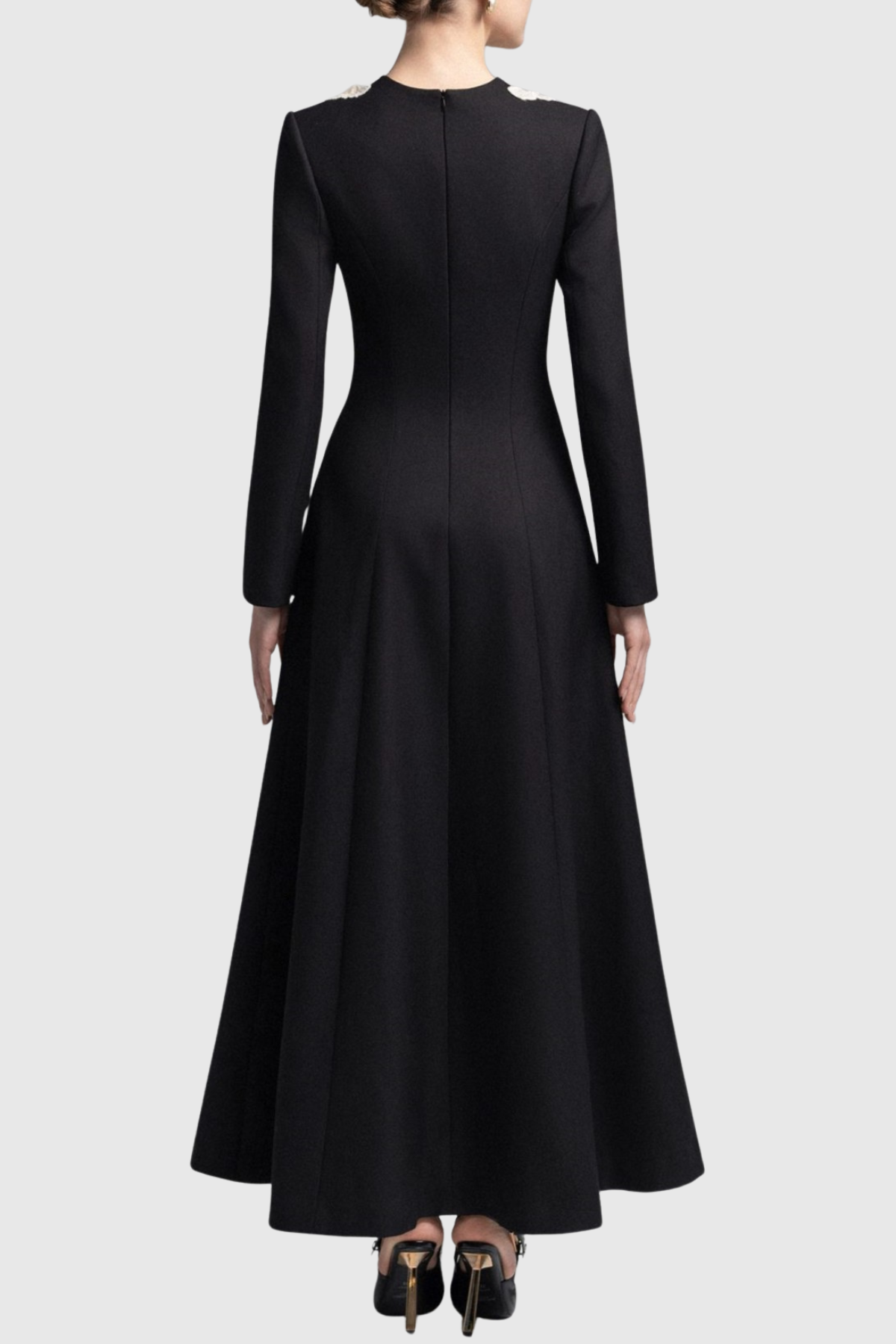 Warala Floral Sequin Embellished Maxi Dress