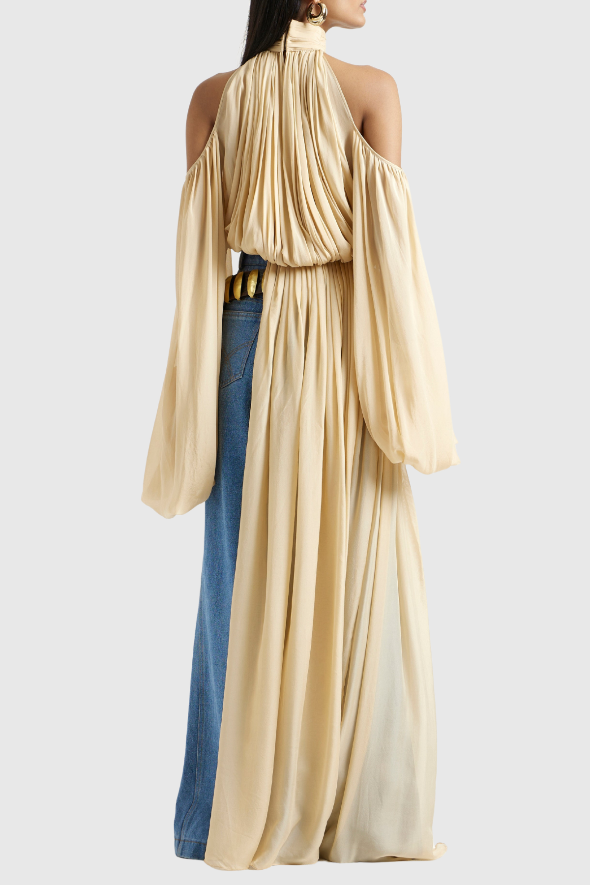 Wildera Draped Top - Beige