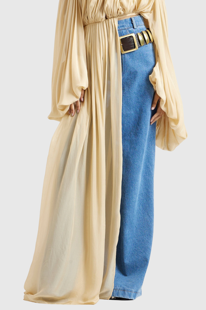 Wildera Draped Top - Beige