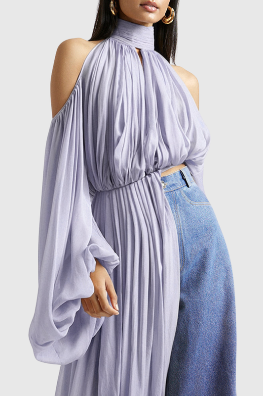 Wildera Draped Top - Purple