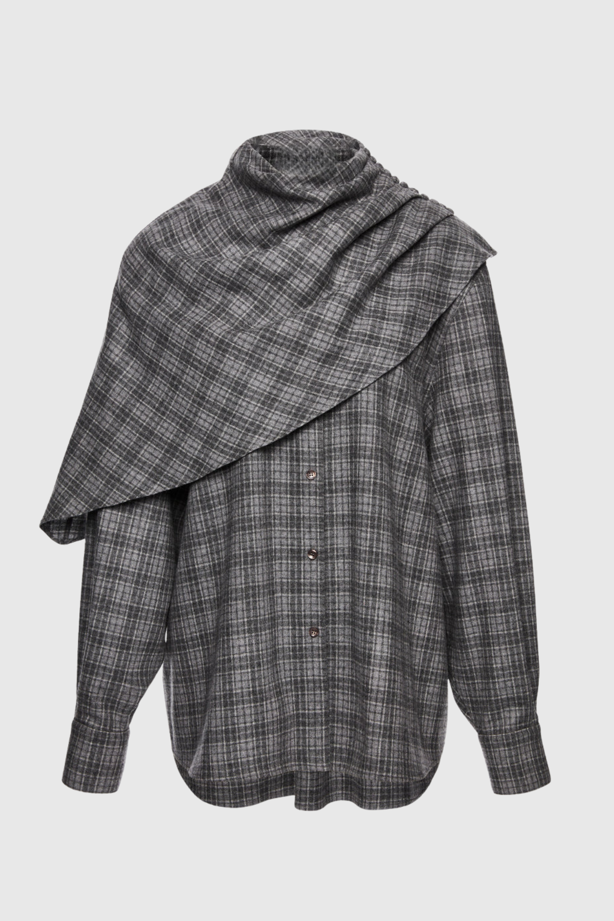 Wilka Asymmetric Cape Shirt