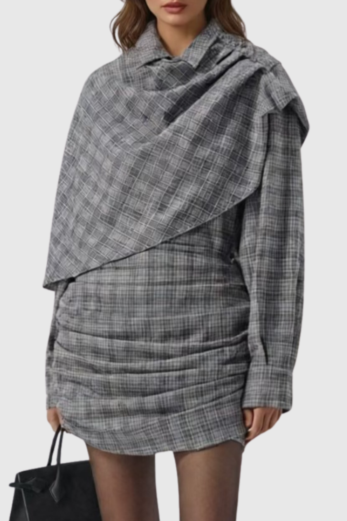 Wilka Asymmetric Cape Shirt