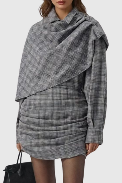 Wilka Asymmetric Cape Shirt