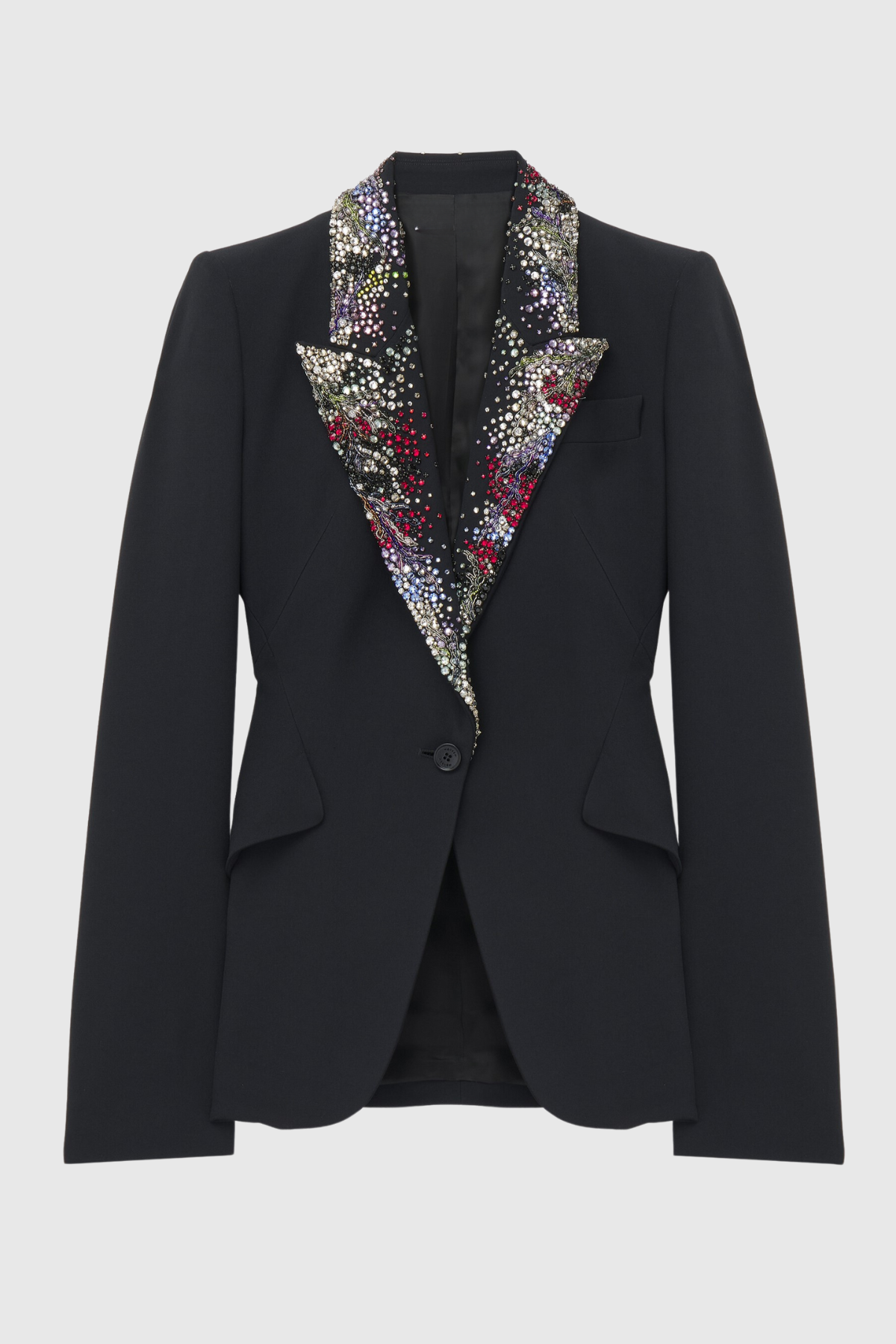 Yarash Crystal Embellished Lapel Blazer