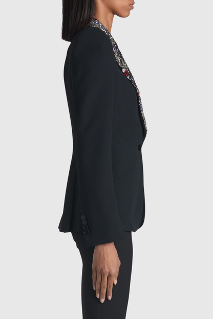 Yarash Crystal Embellished Lapel Blazer
