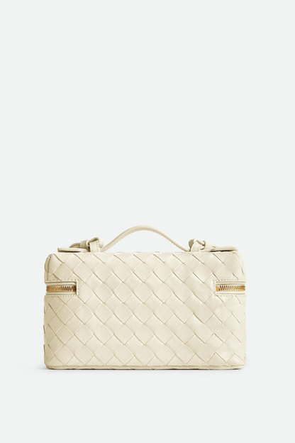 Yaritza Woven Clutch Bag - Beige