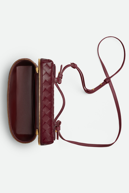 Yaritza Woven Clutch Bag - Wine