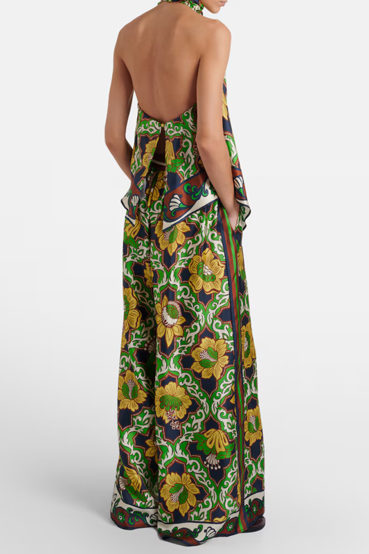 Yasma Halter Print Top & Pants Set