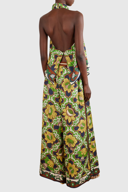 Yasma Halter Print Top & Pants Set