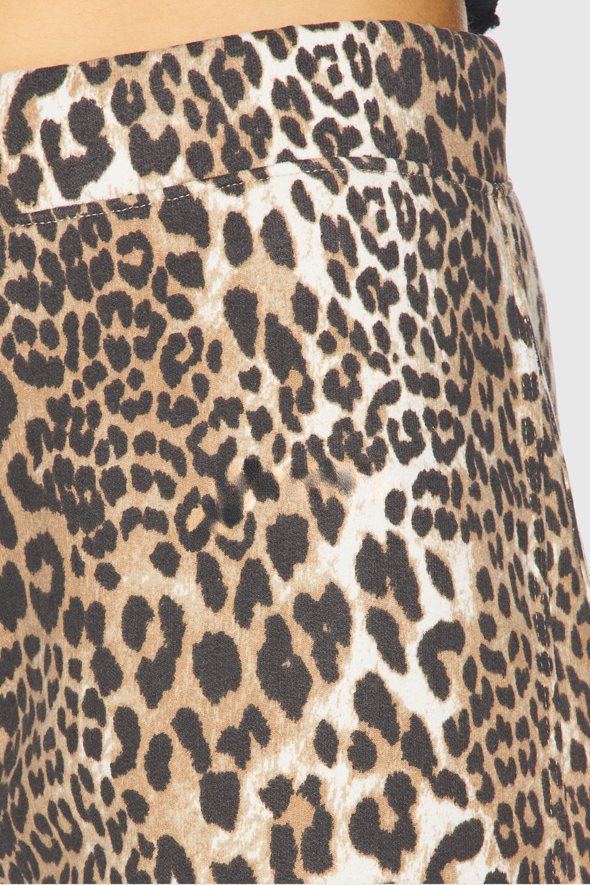 Yerry Leopard Barrel Jeans - Brown