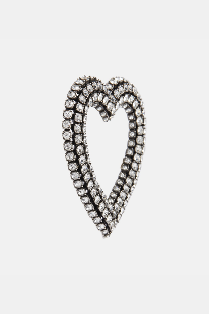 Yolio Heart Crystal Earrings