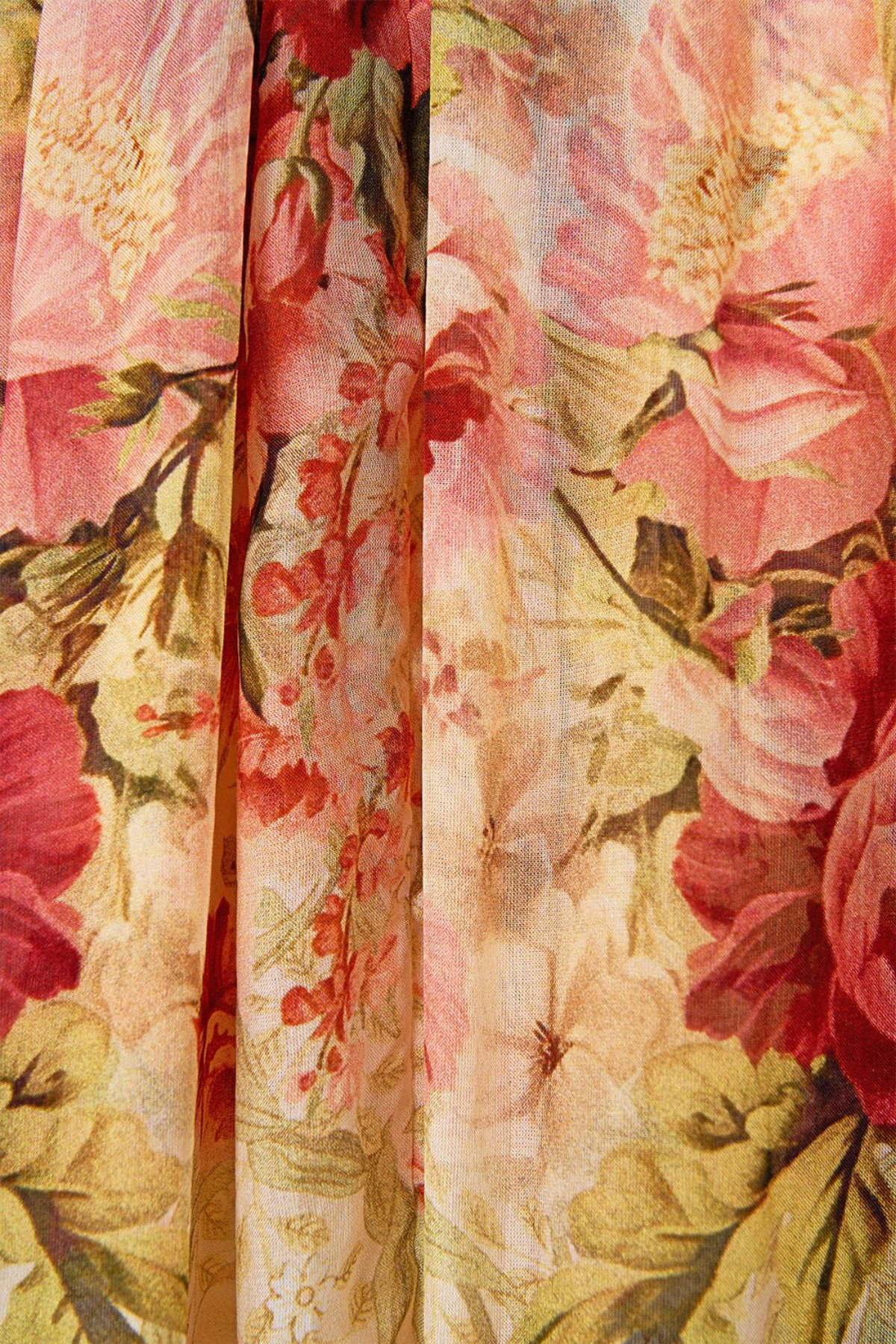 Yumiko Floral Print Cold Shoulder Maxi Dress
