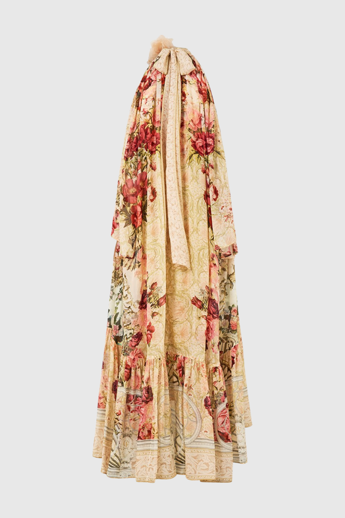 Yumiko Floral Print Cold Shoulder Maxi Dress