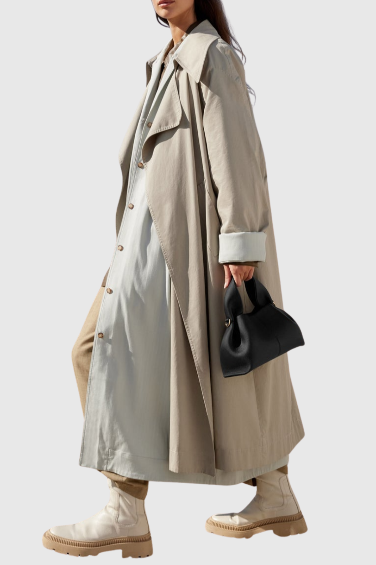 Zafira Leather Cloud Bag - Black
