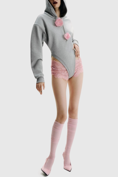 Zelmira Floral Hooded Bodysuit
