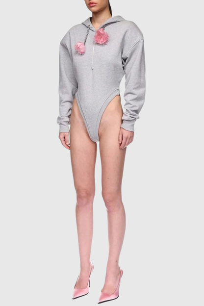 Zelmira Floral Hooded Bodysuit
