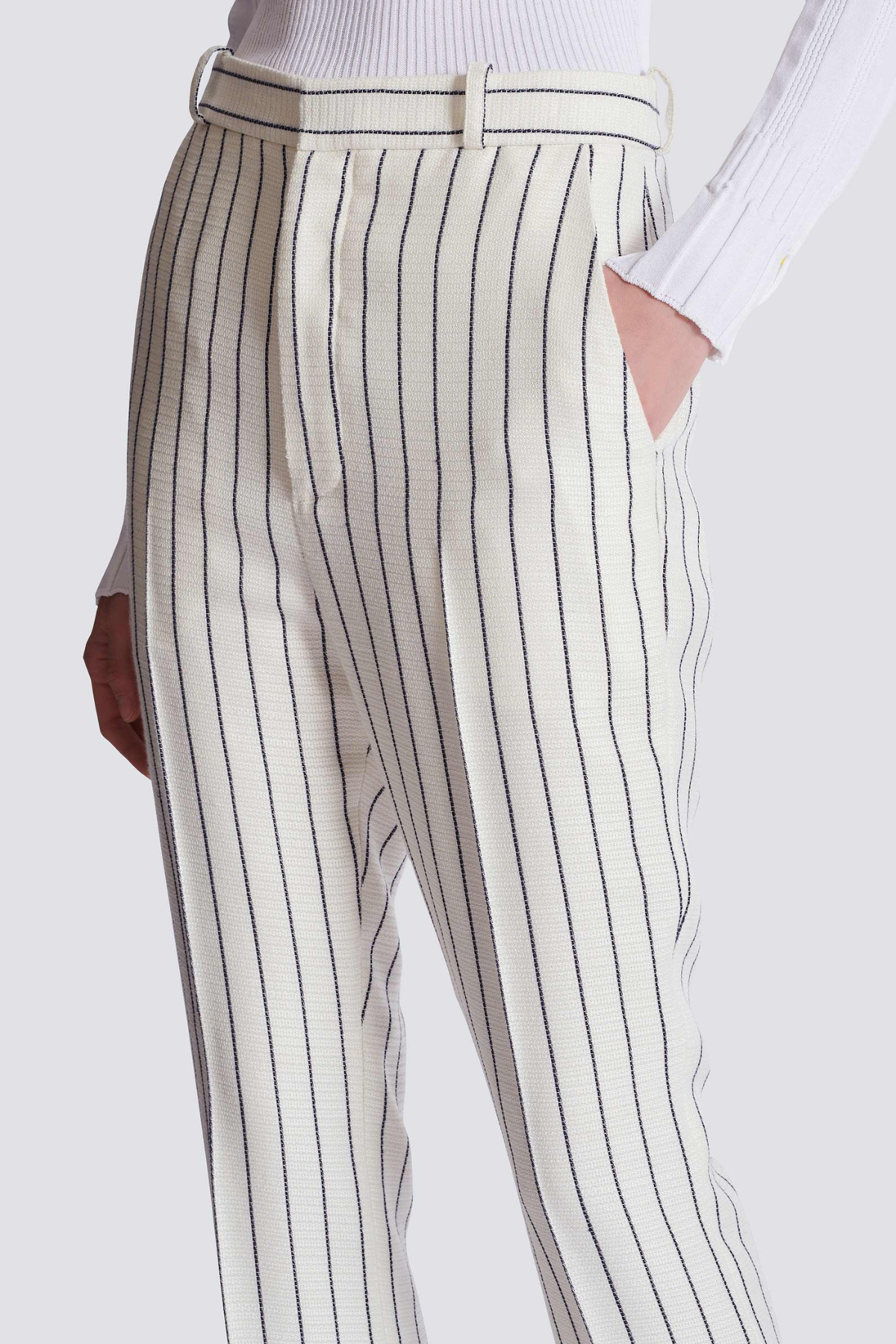 Zento Pinstripe Trousers