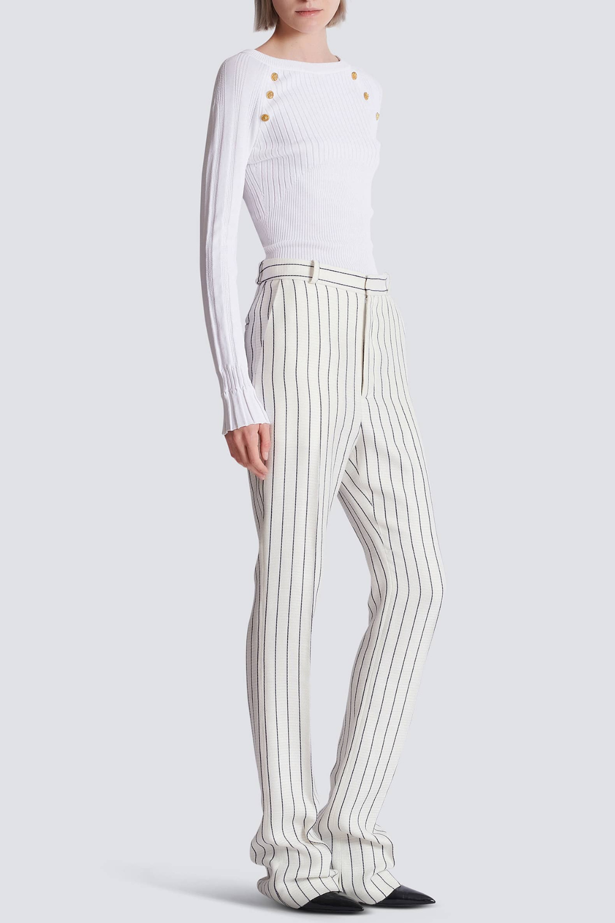 Zento Pinstripe Trousers