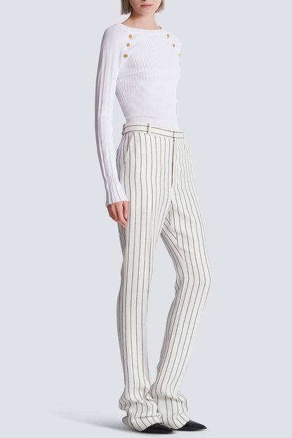 Zento Pinstripe Trousers