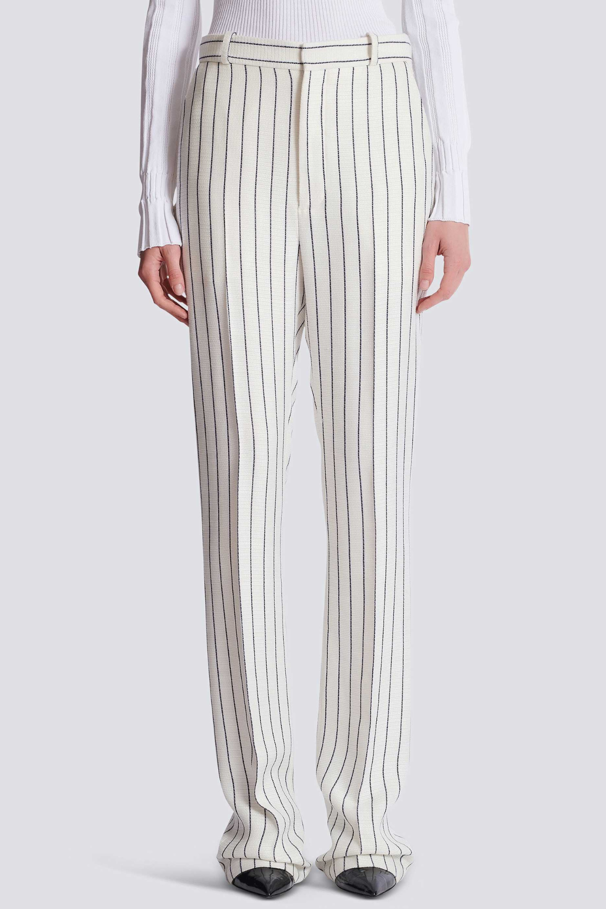 Zento Pinstripe Trousers