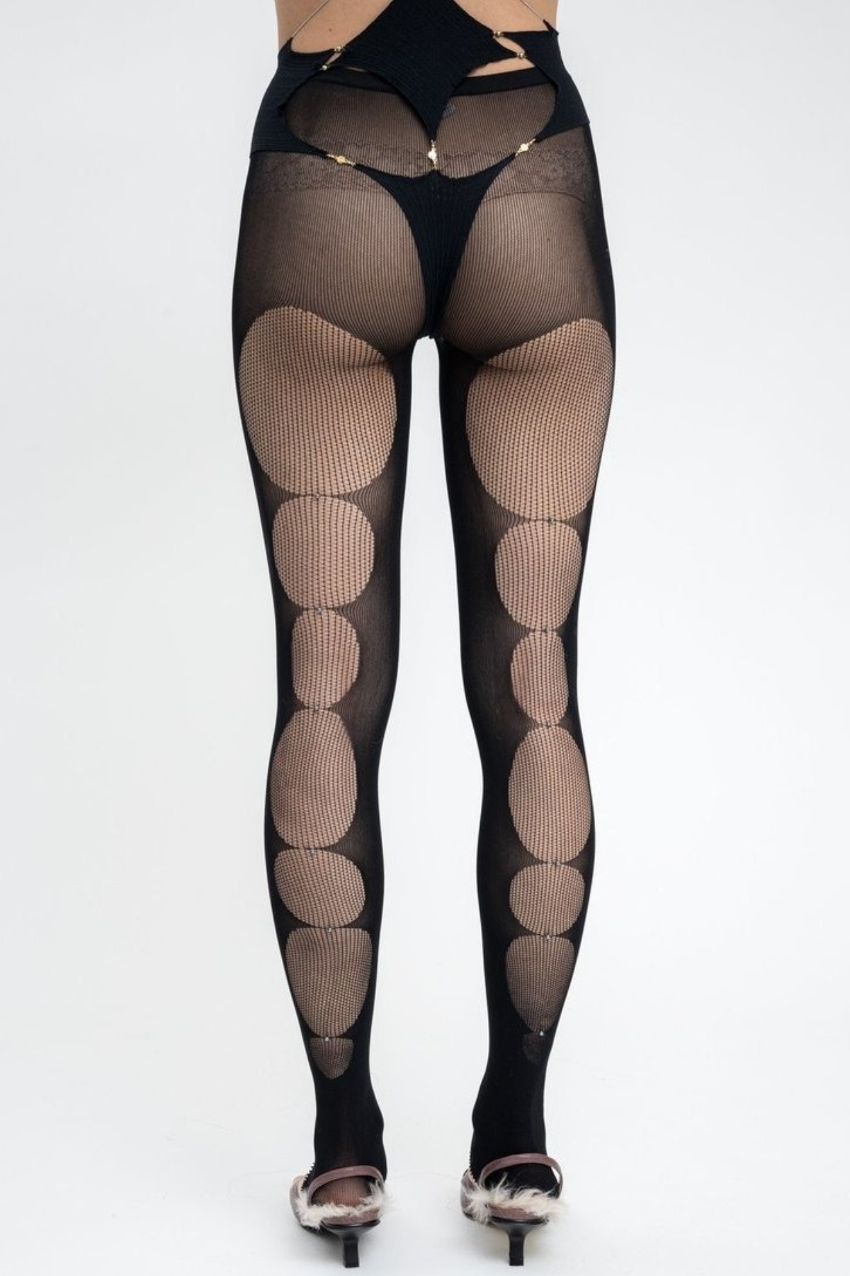 Zerlia Semi-sheer Leg Stocking - Black