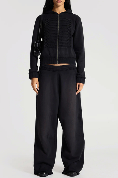Zmma Military Hoodie - Black