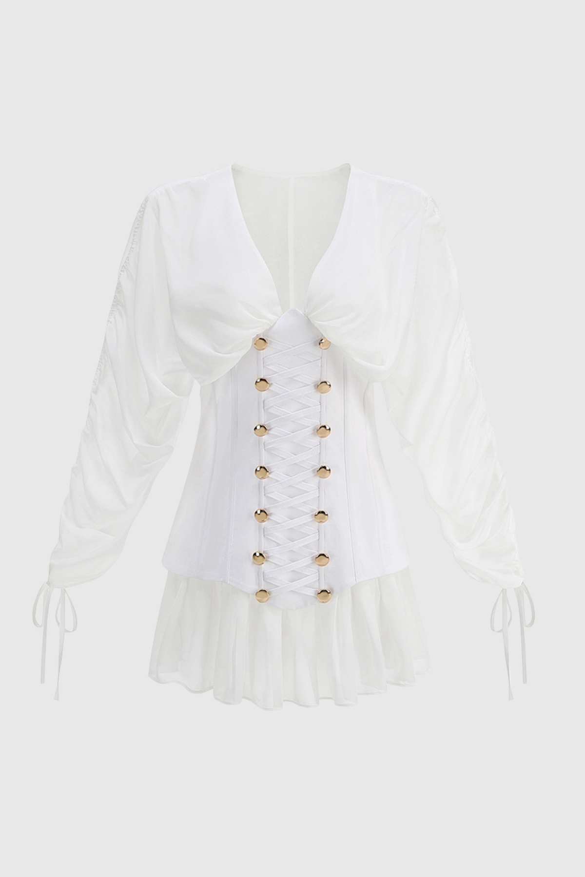Zorion Corset Mesh Mini Dress