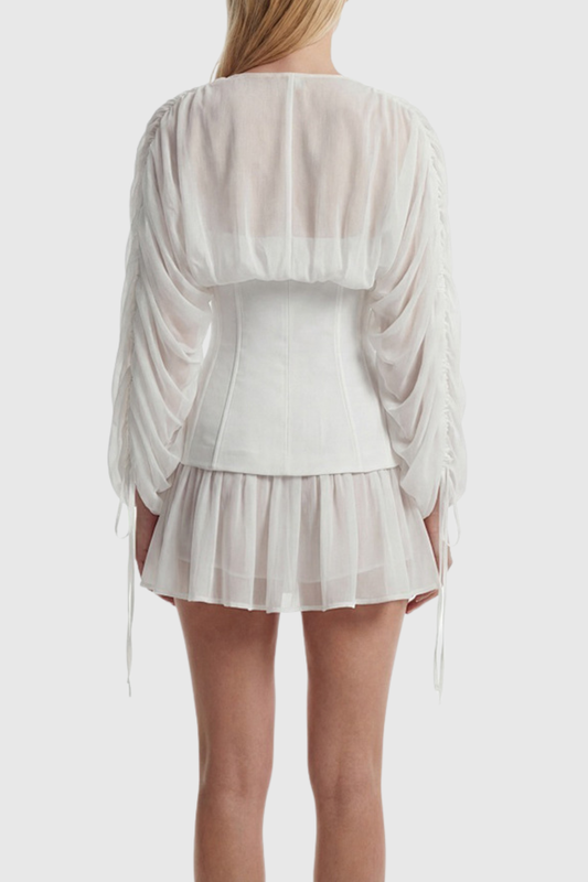 Zorion Corset Mesh Mini Dress