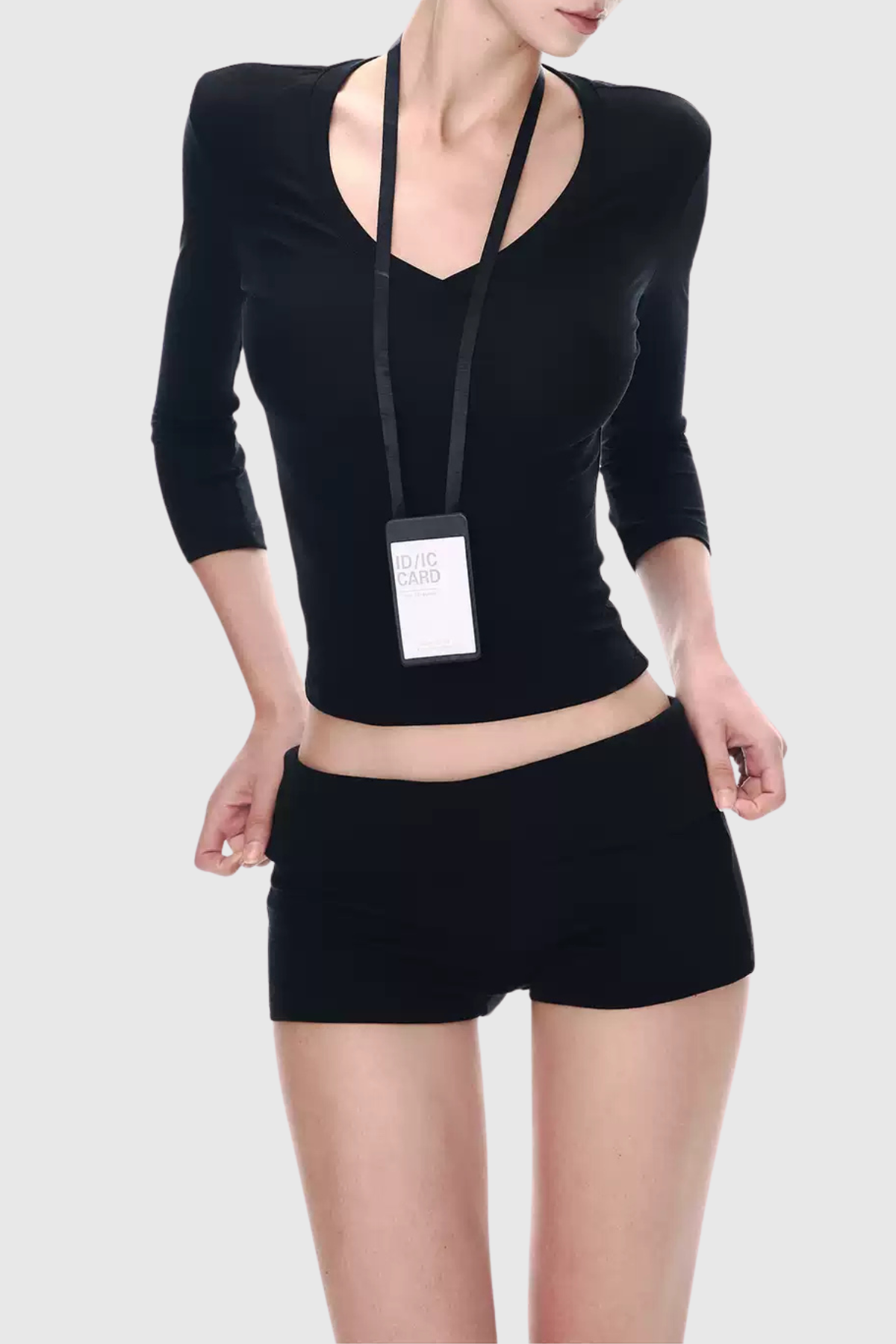 Zrina V-neck Top - Black