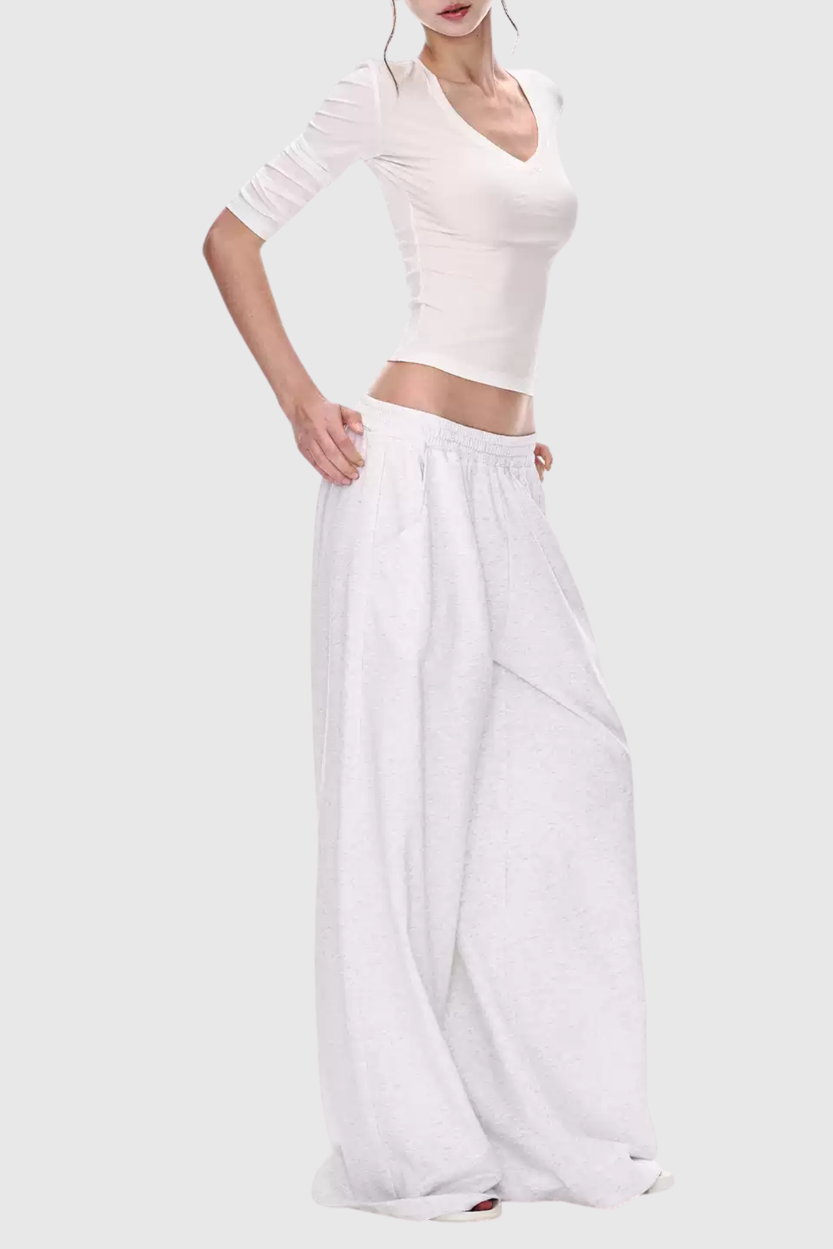 Zrina V-neck Top - White