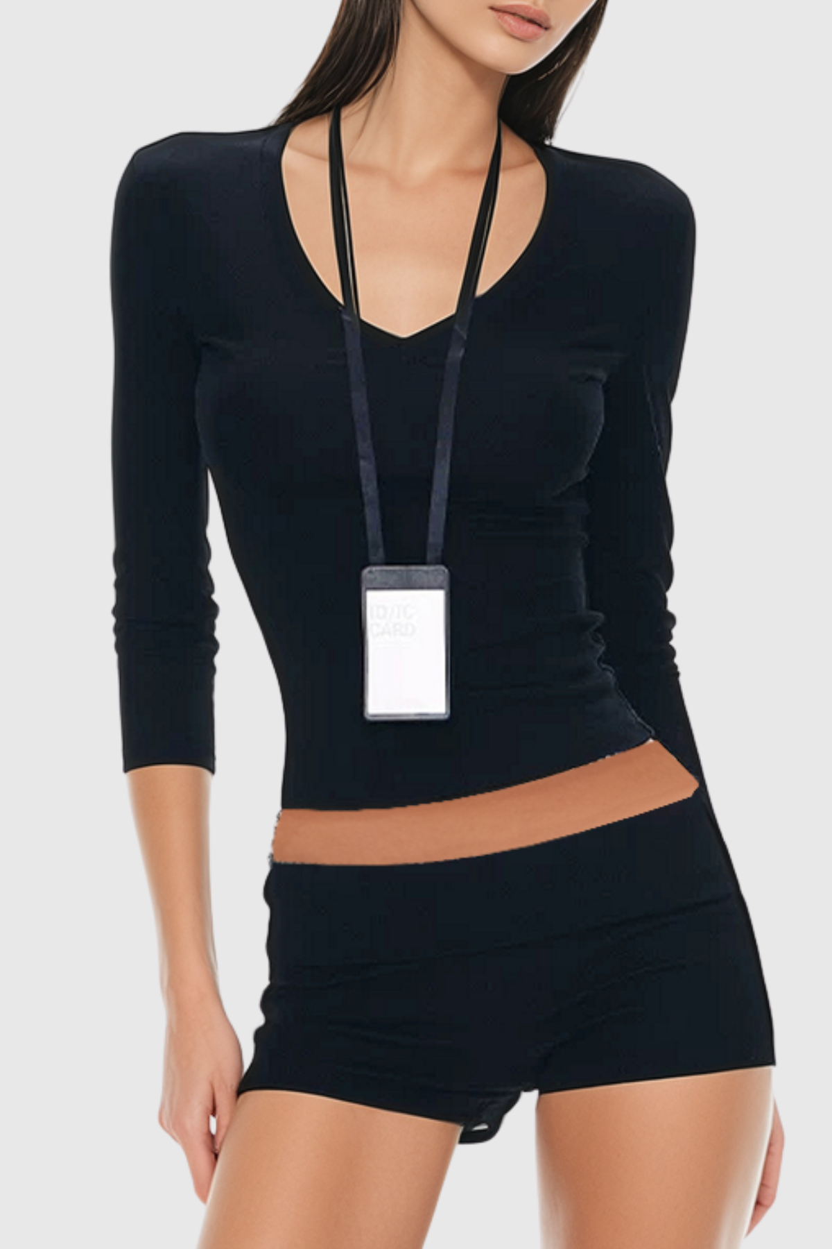 Zrina V-neck Top - Black